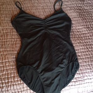 black ballet leotard